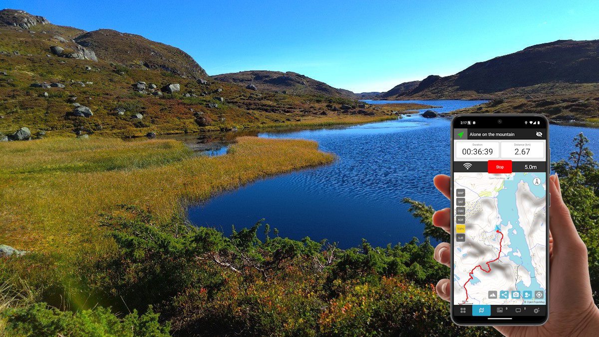 Beatiful landscape - GPS tracking with LocaToWeb